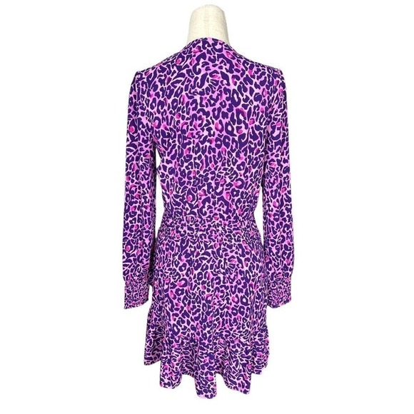 NWOT Lilly Pulitzer Cristiana Stretch Dress Leopard Print in Pink/Purple - Picture 4 of 7